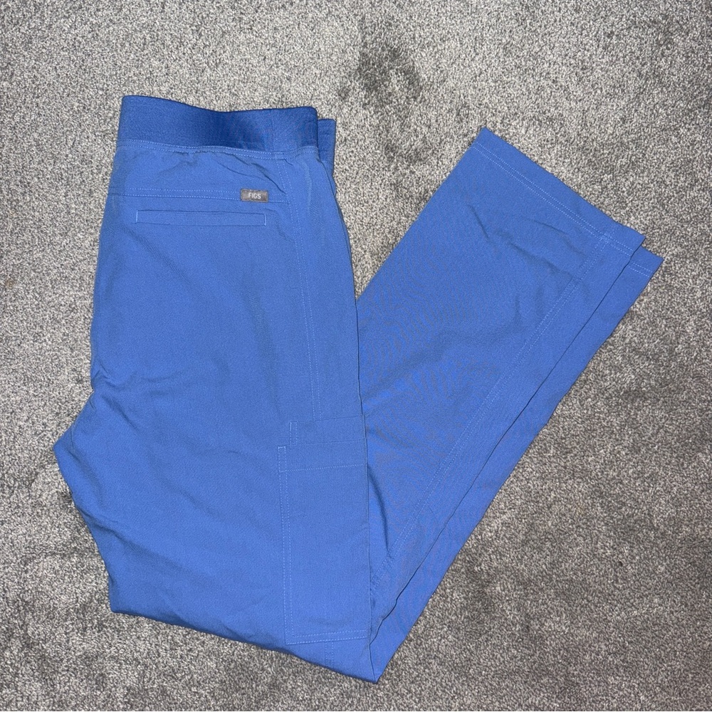 Men's FIGS Cairo Cargo Scrub Pants (Ceil Blue)